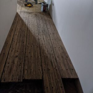 planks in hallway