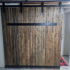 barn door with reclaimed wood
